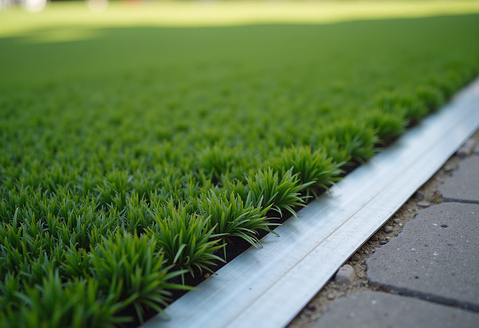 Edge secured with steel strip